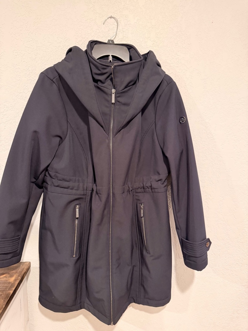 Michael Kors Black Women's Jacket with MK Logo Detail